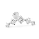 18K Gold Five-Diamond Bloom Arch Lab Diamonds