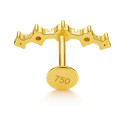 18K Gold Five-Diamond Bloom Arch Lab Diamonds