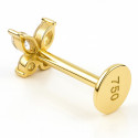 18K Yellow Gold Butterfly Labret with VVS D Color Lab Diamonds