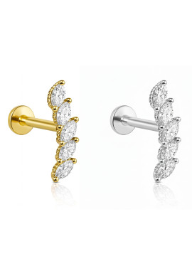 18K Gold Marquise Na...