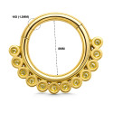 18K Gold Diamond-Set Hinged Ring with VVS Lab Diamonds