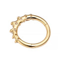 14K Solid Gold Daith & Septum Piercing Hoop 16G 8MM