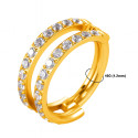 Double Row Zirconia Hinged Hoop