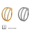 Triple Row Hinged Lock Hoop