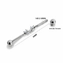 Industrial Leaf Barbell – Titanium