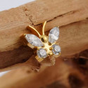 Titanium 16G (1.2MM) Internally Threaded Butterfly Labret Stud