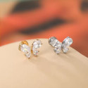Titanium 16G (1.2MM) Internally Threaded Butterfly Labret Stud