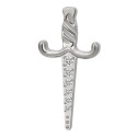 Titanium 16G (1.2mm) Internally Threaded Sword Shape Stud