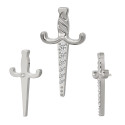 Titanium 16G (1.2mm) Internally Threaded Sword Shape Stud