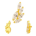 Titanium Lotus Shape 16G (1.2MM) Internally Threaded Labret Stud