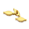 Titanium Curved 16G (1.2MM) Internally Threaded Labret Stud