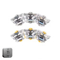 Titanium Curved Crystal16G (1.2MM) Internally Threaded Ear Piercing Jewelry
