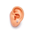 Natural Titanium 16G Internally Threaded Water Drop Labret Stud