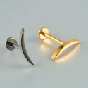 ASTM F136 Titanium 16G (1.2MM) Internally Threaded Plain Arc Shape Jewelry