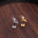 Titanium 16G (1.2mm) Internally Threaded Rose Stud