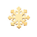 Titanium 16G (1.2MM) Internally Threaded Snow Flake Piercing Stud