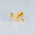 Titanium Internally Threaded Zig Zag Shape Jewelry