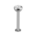 LAB03 ASTM F136 Titanium 20G (0.8MM) Threadless Push Pin Labret Stud