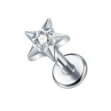 Titanium Internally Threaded Star Stud