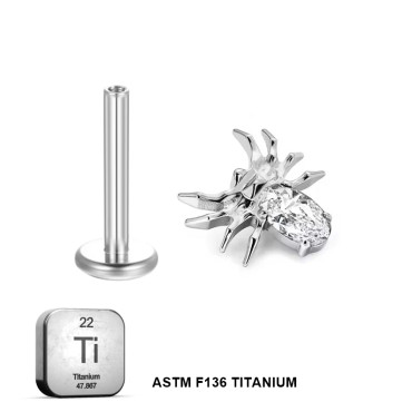 Titanium Internally Threaded Spider Stud