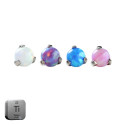 Natural Titanium 16G (1.2MM) Internally Threaded Opal Ball Labret Stud