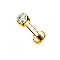 Titanium Internally Threaded Cylinder Shape Labret Stud