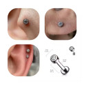 Titanium Internally Threaded Cylinder Shape Labret Stud