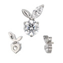 Titanium Internally Threaded Bunny Crystal Labret Stud