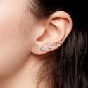 Titanium 16G (1.2MM) Internally Threaded Crystal Labret Stud