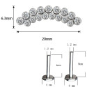 LAB_Curve_10 ASTM F136 Titanium 16G (1.2MM) Internally Threaded Helix Jewelry