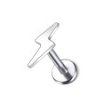 LAB_Flash_01 ASTM F136 Titanium 16G (1.2mm) Internally Threaded Lightning Flash Stud