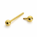 18K Gold Nipple and Tongue Barbell – Internally Threaded (Adjustable Length, Sold Per Piece)