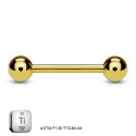 Titanium Industrial Tongue Barbell Piercing Jewelry