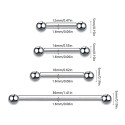 Titanium Industrial Tongue Barbell Piercing Jewelry