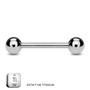 Titanium Industrial Tongue Nipple Piercing Jewelry