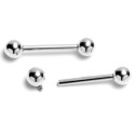 Titanium Industrial Tongue Nipple Piercing Jewelry