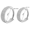 Ring_GPSS_03 ASTM F136 Titanium 16G (1.2MM) Hinged Lock Crystal Studed Silver Golden Ring Hoop Piercing