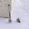 Titanium 16G (1.2MM) Internally Threaded Rook Eyebrow Piercing