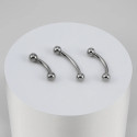 Titanium 16G (1.2MM) Internally Threaded Rook Eyebrow Piercing