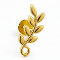 18K Gold Leaf Flat Back Stud – Internally Threaded (Sold Per Piece)