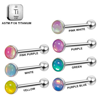 Titanium Tongue Piercing 18mm Jewelry