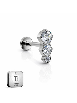 Triple CZ Titanium F...