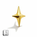 Titanium Star Flat-Back Labret (Internally Threaded)