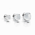 Moonstone Titanium Flat-Back Stud