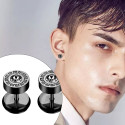 Surgical Steel External Threaded CZ Men Studs