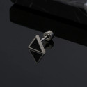 Surgical Steel External Threaded Men Triangle Studs