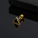 Surgical Steel External Threaded Men Triangle Studs