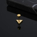 Surgical Steel External Threaded Men Triangle Studs