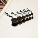 Surgical Steel External Threaded Men Round Dumbbell Studs