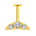 Bugadi / Vertical Helix Cluster — Bezel-Set